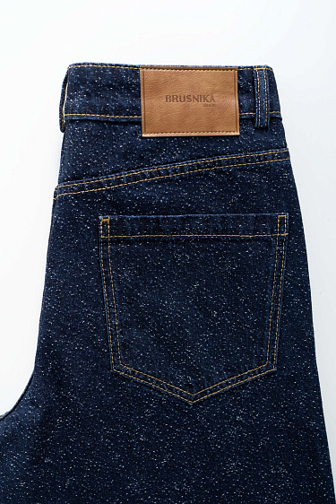 Straight jeans with fringes - BRUSNIKA Women Clothes
