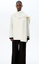 Double-breasted coat with scarf collar - BRUSNIKA. Women clothes
