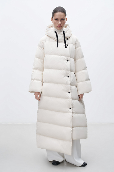Hooded down jacket - BRUSNIKA Women Clothes